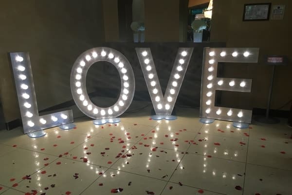 GIANT Love Signs for Dance Floor