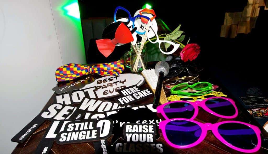 Props for free at photo booth hire London